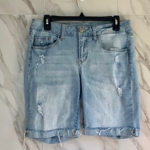 Bermuda Light Wash Shorts